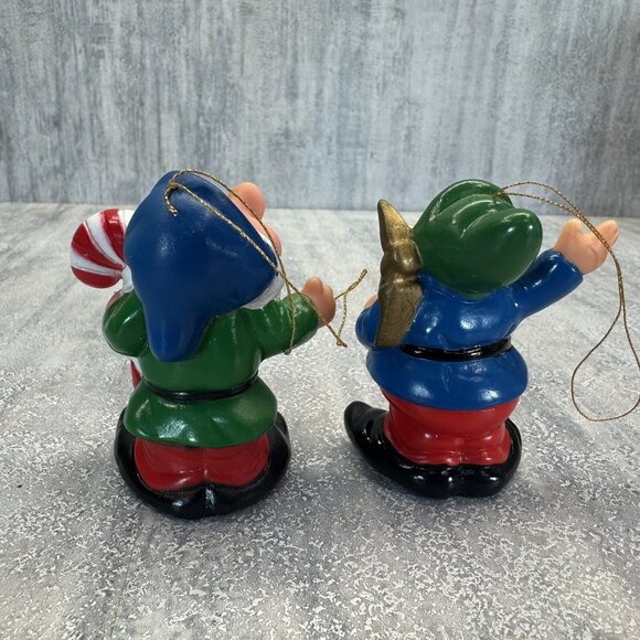 Disney the Seven Dwarfs Vintage 3” PVC Toy Figures/Ornaments 1980’s Christmas - Picture 4 of 10